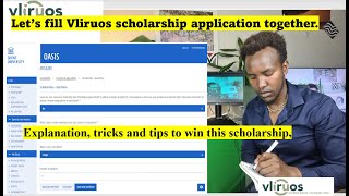 StepbyStep Guide Filling Out the VLIRUOS Scholarship Application Formwith examples and tips [upl. by Deery426]