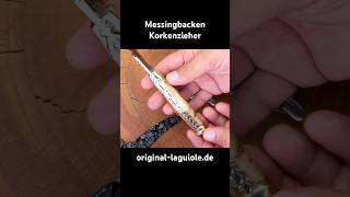 LaguioleTaschenmesser mit Messingbacken und Korkenzieher [upl. by Annahtur117]