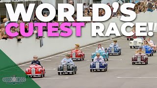 Kids battle for Worlds cutest race at Goodwood Revival  Full Settrington Cup [upl. by Name]