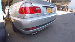 BMW 330ci Muffler Delete [upl. by Poore]