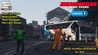 GTA V Indonesia Mods Pack Ver 20 Versi Gratis [upl. by Tania]