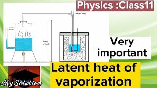 latent heat of vaporization physics Class 11  My Solution 56 [upl. by Miche327]