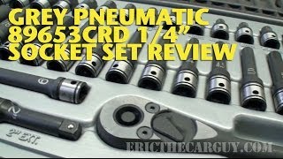 Grey Pneumatic 89653CRD 14quot Socket Set Tool Review EricTheCarGuy [upl. by Aekahs]