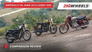 🏍 Benelli Imperiale 400 🆚 🏍 Jawa 🆚 🏍 Royal Enfield Classic 350  Comparison Review  ZigWheels [upl. by Elimaj749]