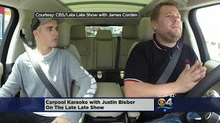 Carpool Karaoke With Justin Bieber On The Late Late Show [upl. by Robb]