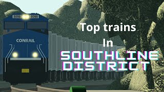 Trains in Southline District Roscale trainmania20 [upl. by Etnauj]