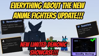 Everything about the new Anime Fighters Easter Update  New Limited Demonic Showcase [upl. by Lozano]