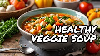 How to Make Delicious Veggie Soup A Simple Healthy Recipe [upl. by Niwled826]