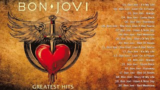 The Best Of Bon Jovi  Bon Jovi Greatest Hits Full Album [upl. by Nakre]