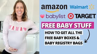 How To Get ALL the FREE Baby Boxes 2024  Baby Registry Welcome Box  Free Baby Stuff [upl. by Ycal]