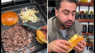 Ultimate Roast Beef Sandwich I Ever Tried In London أطيب ساندويش لحم مطبوخ أكلته في لندن [upl. by Yrovi128]