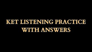 KET listening practice ✅ KET EXAM 🔥 A2 listening exam ✅ [upl. by Critta678]