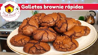 GALLETAS BROWNIE DE CHOCOLATE en pocos minutos [upl. by Laemaj419]