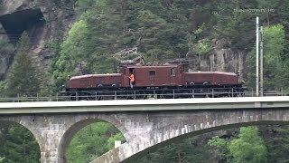 GotthardbahnFerrovia del Gottardo SBB Historic Krokodil Ce 68 II 14253 in Trouble [upl. by Nolram]