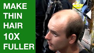 MAKE THINNING HAIR LOOK 10X FULLER [upl. by Dazhahs]