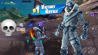 Im Gonna Put Snow In Your Eye ❄  Fortnite ZB Solo Squads Gameplay  49 Eliminations [upl. by Yenwat]