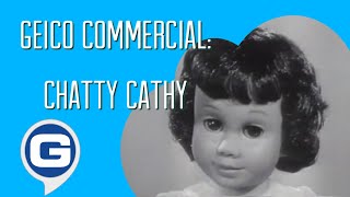 GEICO Commercial  Chatty Cathy 🗣️👧🧸🎎 [upl. by Schechinger]