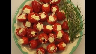 Peppadews Stuffed with Feta Cheese [upl. by Kcirreg]