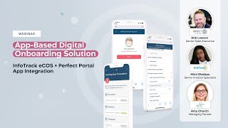 Webinar App Based Digital Onboarding Solution InfoTrack eCOS  Perfect Portal App Integration [upl. by Drona]