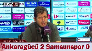 MKE Ankaragücü Yılport Samsunspor maçının ardından  Emre Belözoğlu süperlig emrebelozoglu [upl. by Spence739]