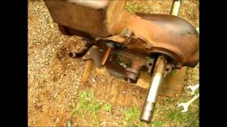 1925 IHC ENGINE crankshaft remove [upl. by Watters]