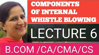 Components Of Internal Whistle Blowing  Lecture 6 [upl. by Gunar]