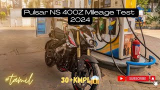 All New Pulsar NS 400 Z Mileage Test Tamil  Pulsar ns400z ns400 tamil trending [upl. by Newo]