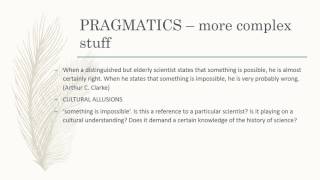 Revision – PRAGMATICS [upl. by Ladew836]