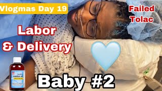 INDUCING LABOR WITH CASTOR OIL IT WORKED  LABOR AND DELIVERY  VLOGMAS DAY 19 [upl. by Casilda]