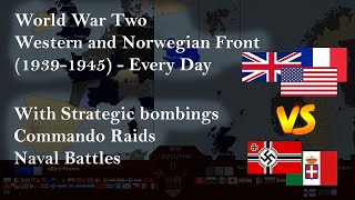 World War Two Western and Norwegian Front  19391945  Every Day [upl. by Jewel]