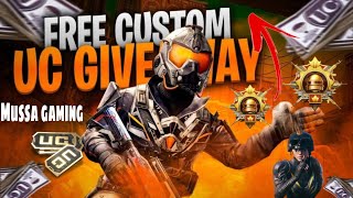 PUBG MOBILE LIVE CUSTOM ROOMS 360 UC GIVEAWAY 10 KILLS WITH CHIKEN DINNER 🥘 [upl. by Sarilda]