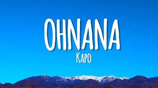 Kapo  OHNANA Letra [upl. by Detta679]