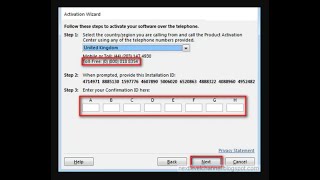 How to Activate Microsoft Office License over Telephone  Installation ID  Confirmation Id [upl. by Surdna]