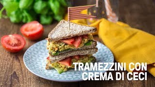 Tramezzini vegani con crema di ceci e curcuma [upl. by Storm]