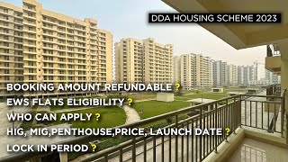 DDA Housing Scheme 2023  OFFICIAL PRICES OF DDA LIG amp EWS Flats in Dwarka Sector 19B amp 14 [upl. by Farland529]