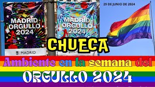 MADRID  CHUECA  Ambiente en la semana del Orgullo LGTBIQA 29 06 2024  Spain [upl. by Asseralc646]