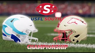 USFL Madden Mod South Playoffs New Orleans Breakers vs Birmingham Stallions [upl. by Aihsilef955]