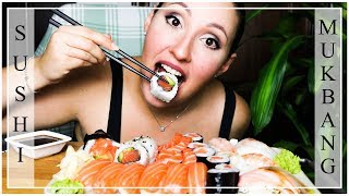 SUSHI MUKBANG EATING SHOW ITA 09  MEGA MANGIATA PRIMA DELLA NUOVA DIETA [upl. by Marlane]