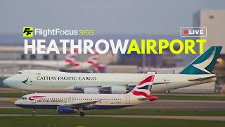 Heathrow Airport Live  STORM WINDS Friday 29th March 2024 [upl. by Nosinned674]