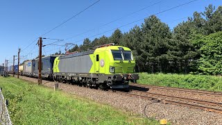 Godstog I Nyborg Nr 19 Green Cargo 193 Hectorail 193 betonelementer￼ [upl. by Eiramasil]