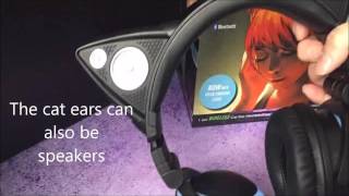 Brookstone Cat Ears Headphones Unboxing [upl. by Higgins256]