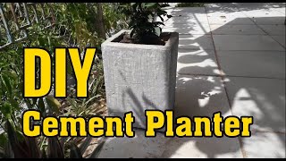 Simple Styrofoam Cement Planter DIY Tutorial [upl. by Aveer]