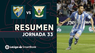 Resumen de Málaga CF vs CD Leganés 20 [upl. by Robson]