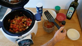 Recette de la ratatouille au Cookéo de Moulinex [upl. by Vilberg]