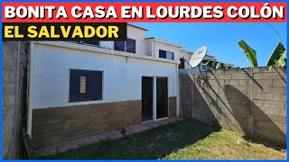 SE VENDE LINDA CASA EN LOURDES COLÓN LA LIBERTAD EL SALVADOR [upl. by Hgielime385]