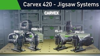 The new Festool Carvex 420 Jigsaw  the best jigsaw technology available [upl. by Asiar]