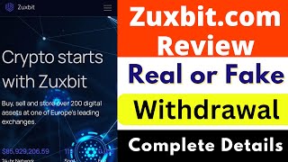 Zuxbitcom Real or Fake  Zuxbitcom Withdrawal  Zuxbitcom Review  Scam or Legit  BTC Withdrawal [upl. by Eipper]