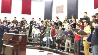 Fossum MS boys choir warmups 2 [upl. by Elga]