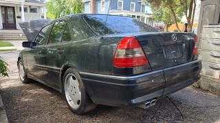 1997 Mercedes C36 AMG project car First look [upl. by Nelak261]