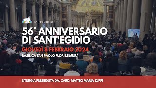 56 anni di SantEgidio Liturgia a San Paolo fuori le Mura presieduta dal card Matteo Zuppi [upl. by Hutner]